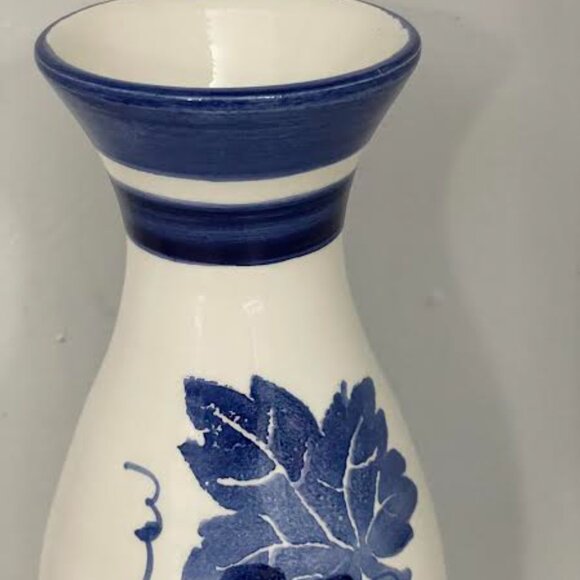 Vintage William Sonoma Ceramiche Alfa Blue & White Carafe Made in Italy - Picture 6 of 10